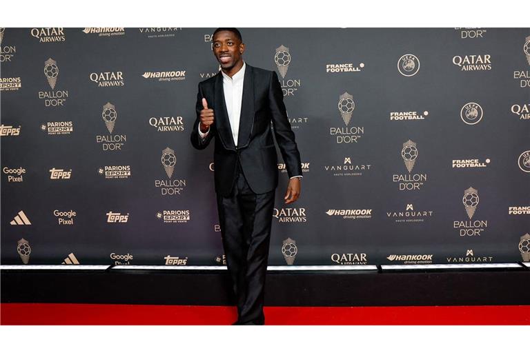 Ousmane Dembélé von Paris Saint-Germain hat erstmals den Ballon d’Or gewonnen.