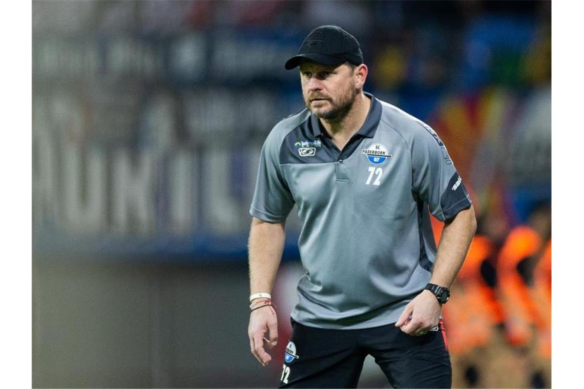 Paderborns Trainer Steffen Baumgart. Foto: Rolf Vennenbernd/dpa