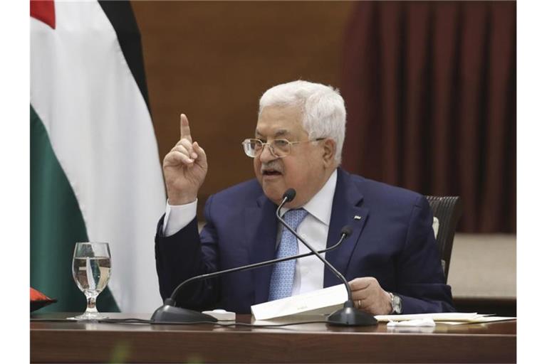 Palästinenserpräsident Mahmud Abbas nennt den Konflikt um Jerusalem als Grund für die Verschiebung der Wahl. Foto: Alaa Badarneh/Pool EPA/AP/dpa/Archiv