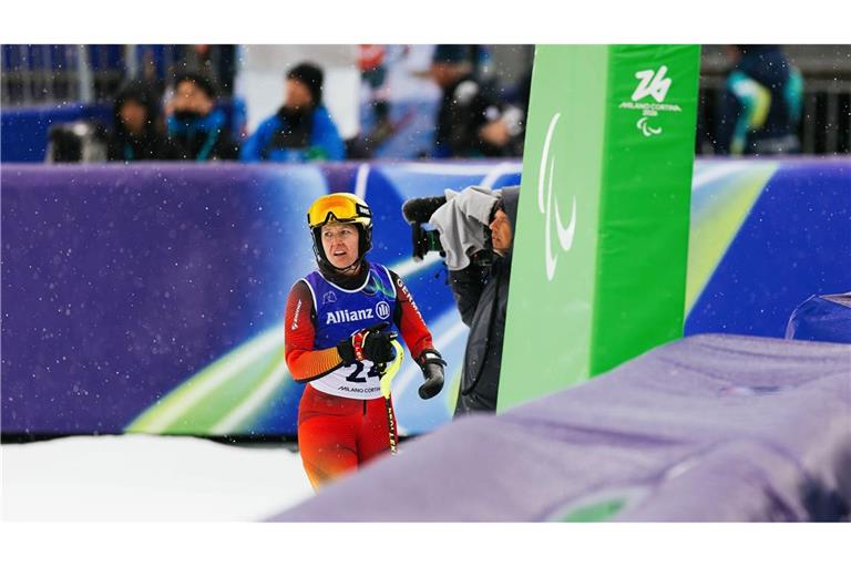 Paralympics-Abschluss als Fahnenträgerin: Andrea Rothfuss.