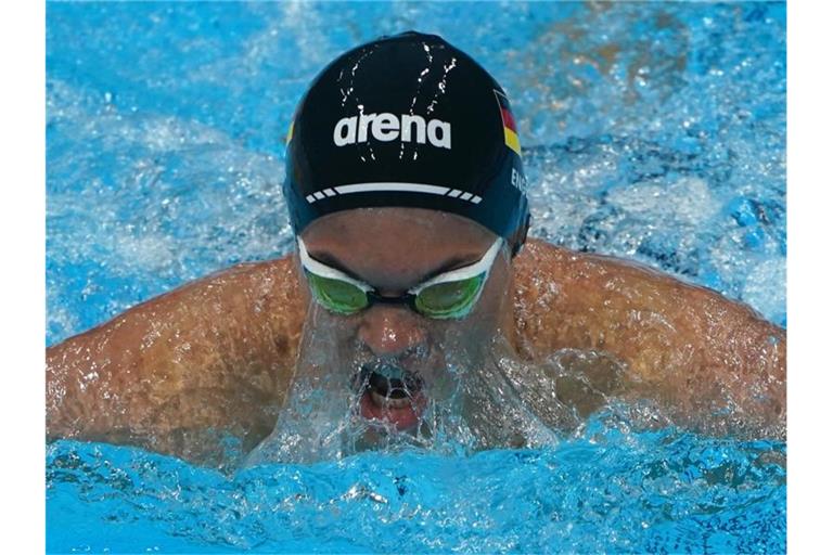 Paralympicss-Schwimmer Taliso Engel im Wettkampf. Foto: Marcus Brandt/dpa