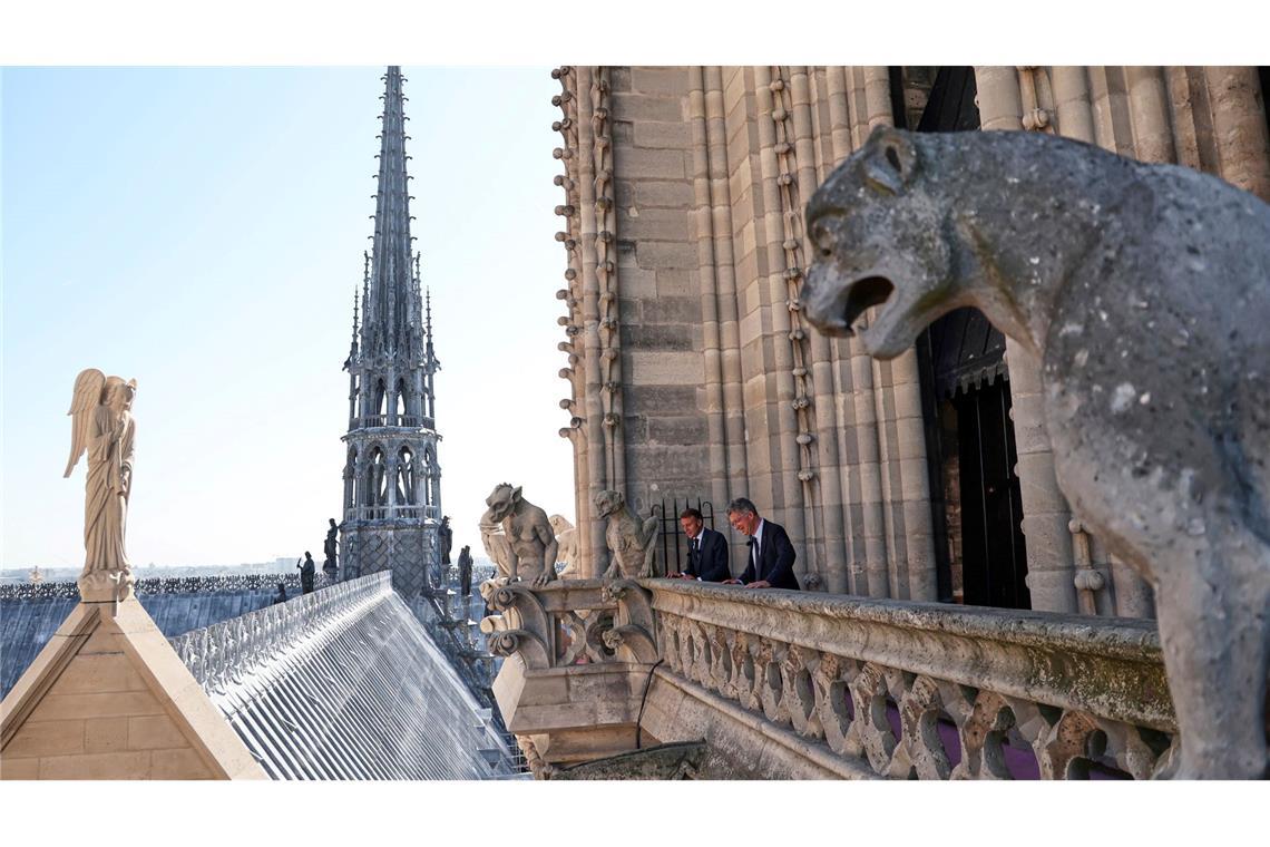 Bilder des Tages Paris: Nach Wiederaufbau – Notre-Dame-Türme werden wieder für die Besucher geöffnet.