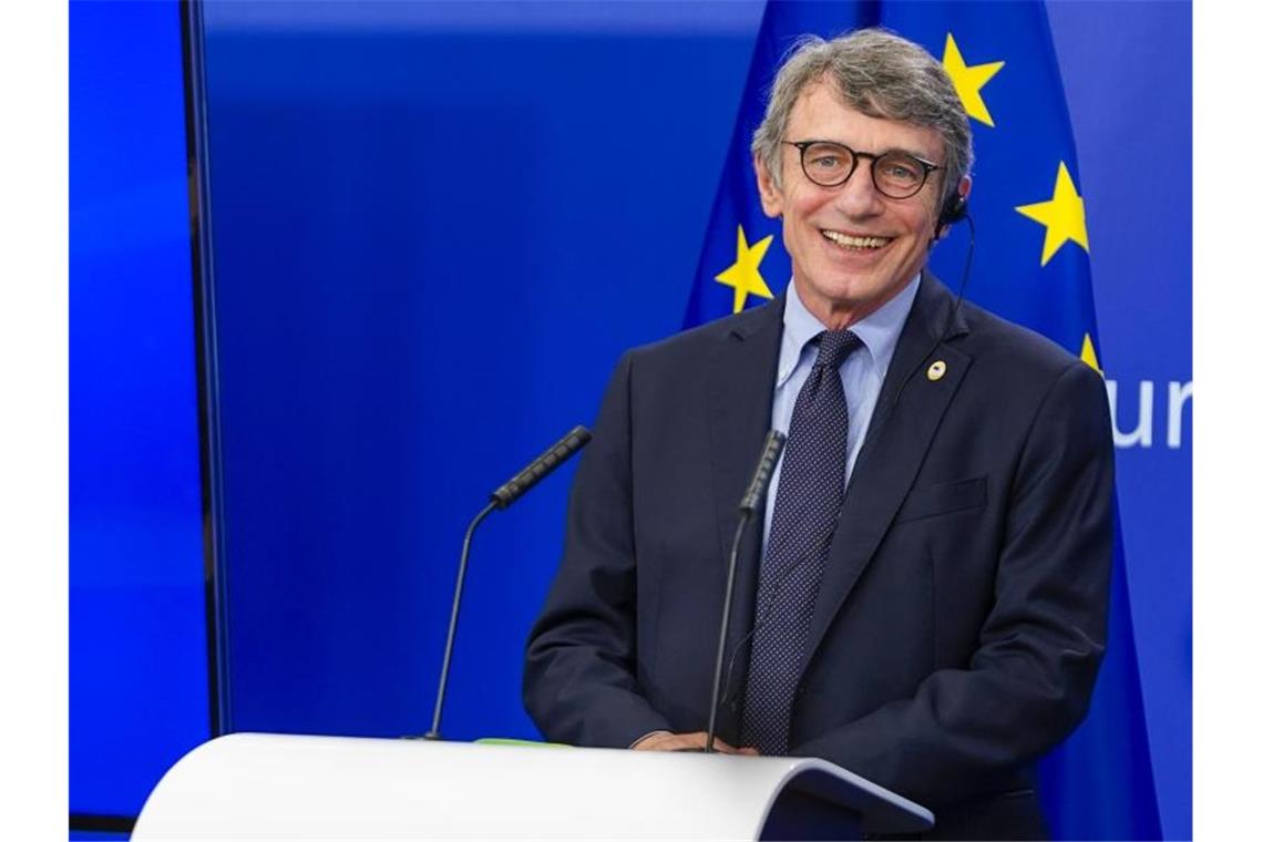 Parlamentspräsident Sassoli begrüßte die Gipfelbeschlüsse grundsätzlich. Foto: Daina Le Lardic/European Parliament/dpa