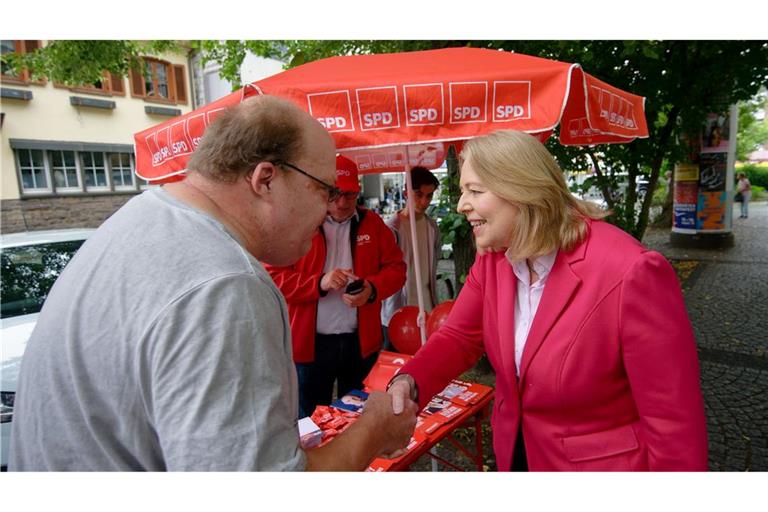 Parteichefin Bas ist in diesen Tagen überall in NRW unterwegs.
