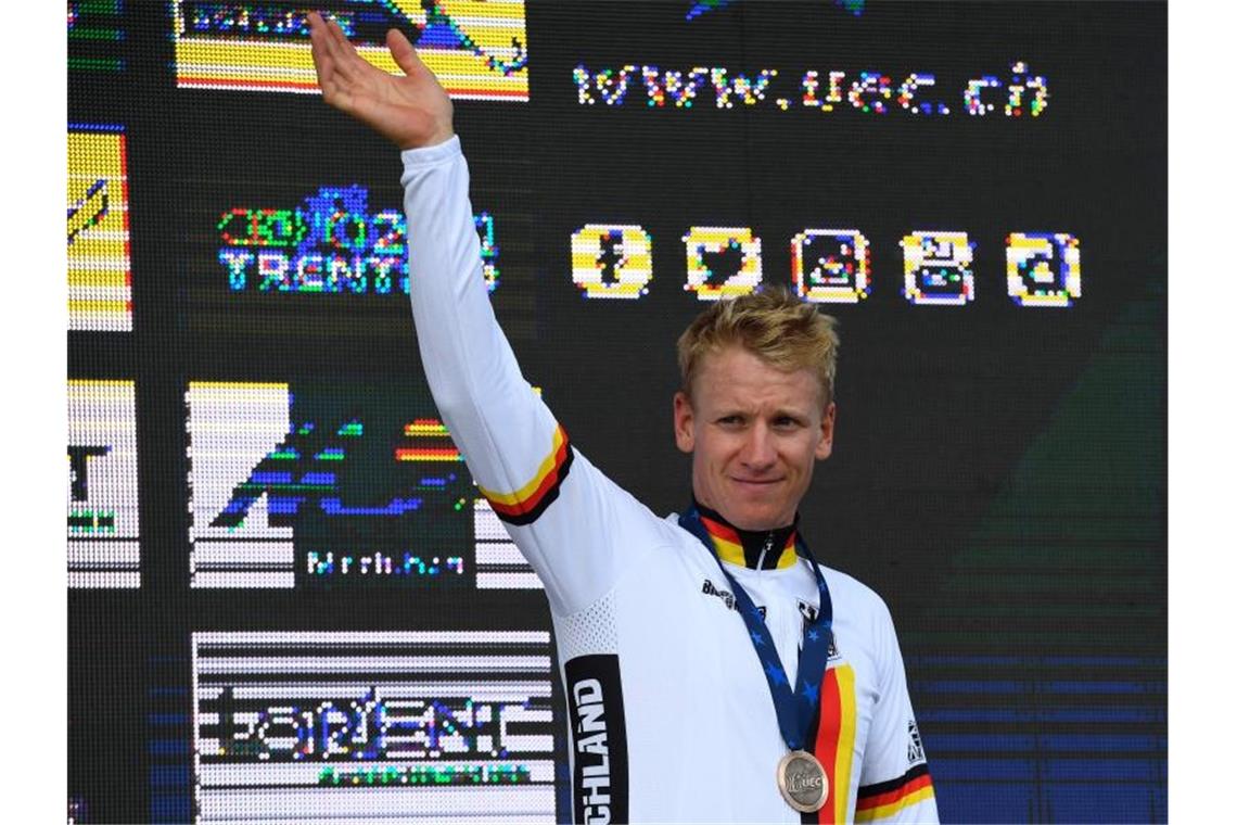 Die Goldkandidaten bei der Rad-WM Pascal Ackermann geht als zweite Option im deutschen Team ins WM-Straßenrennen in Flandern. Foto: Damien Meyer/AFP/dpa
