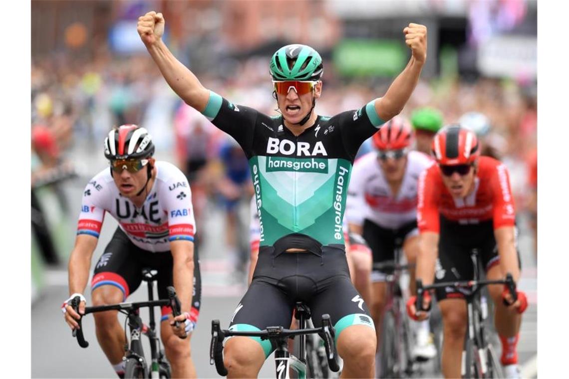 Ackermann dominiert Deutschland-Tour-Auftakt: „Jetzt Spaß“ Pascal Ackermann hat souverän die 1. Etappe der Deutschland-Tour gewonnen. Foto: Bernd Thissen