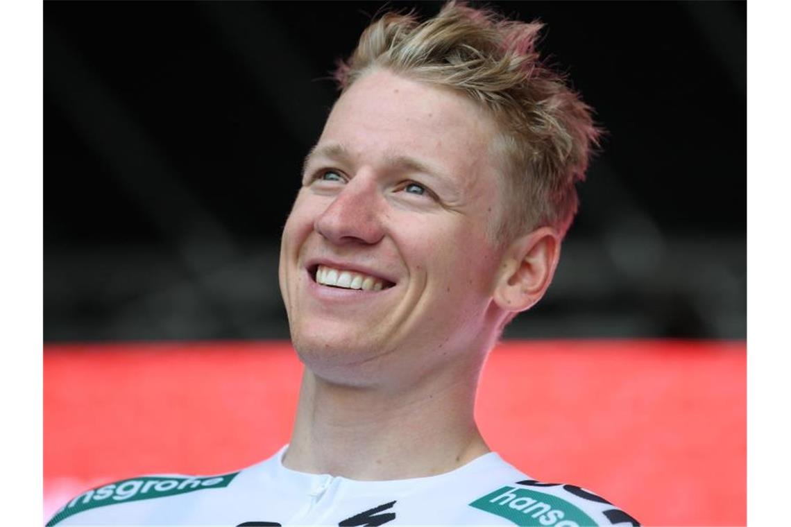 4. Giro-Etappe: Ackermann Vierter Pascal Ackermann kam bei der 4. Giro-Etappe als Vierter ins Ziel. Foto: Arne Dedert