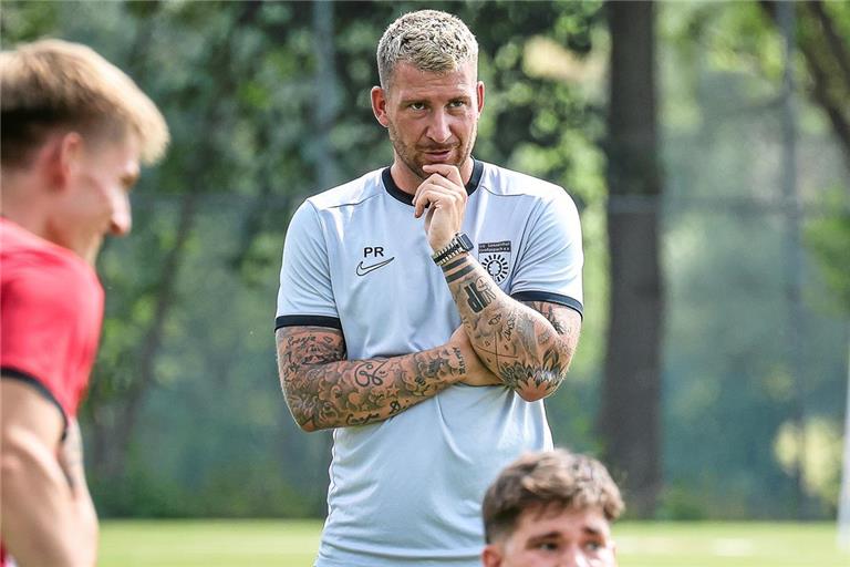 Pascal Reinhardt steht mit Großaspach vor seiner ersten Drittliga-Herausforderung. Foto: Alexander Becher
