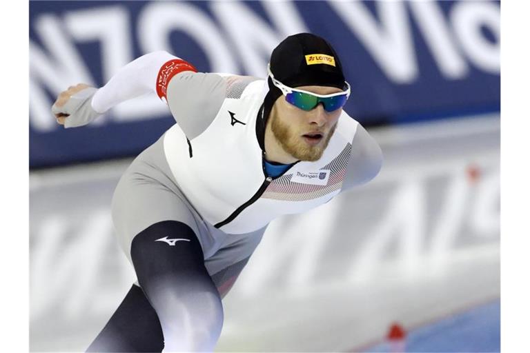 Patrick Beckert beendet die Durststrecke der deutschen Eisschnellläufer. Foto: Rick Bowmer/AP/dpa