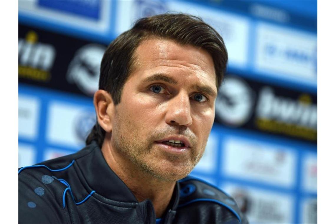 Patrick Glöckner, neuer Fußballtrainer des SV Waldhof Mannheim. Foto: Hendrik Schmidt/dpa/Archivbild