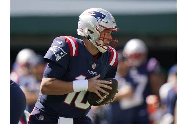 Patriots-Quarterback Mac Jones warf gegen die Cleveland Browns drei Touchdown-Pässe. Foto: Frank Franklin II/AP/dpa