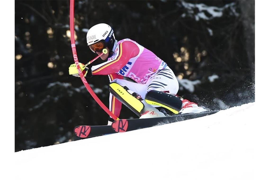 Patzte im Slalom-Finale: Linus Straßer. Foto: Marco Tacca/AP/dpa
