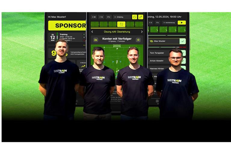 Paul Prochiner, Jens Bistakies, Anton Kandlbinder und Philipp Saur (v.l.) wollen den Fußball besser machen.