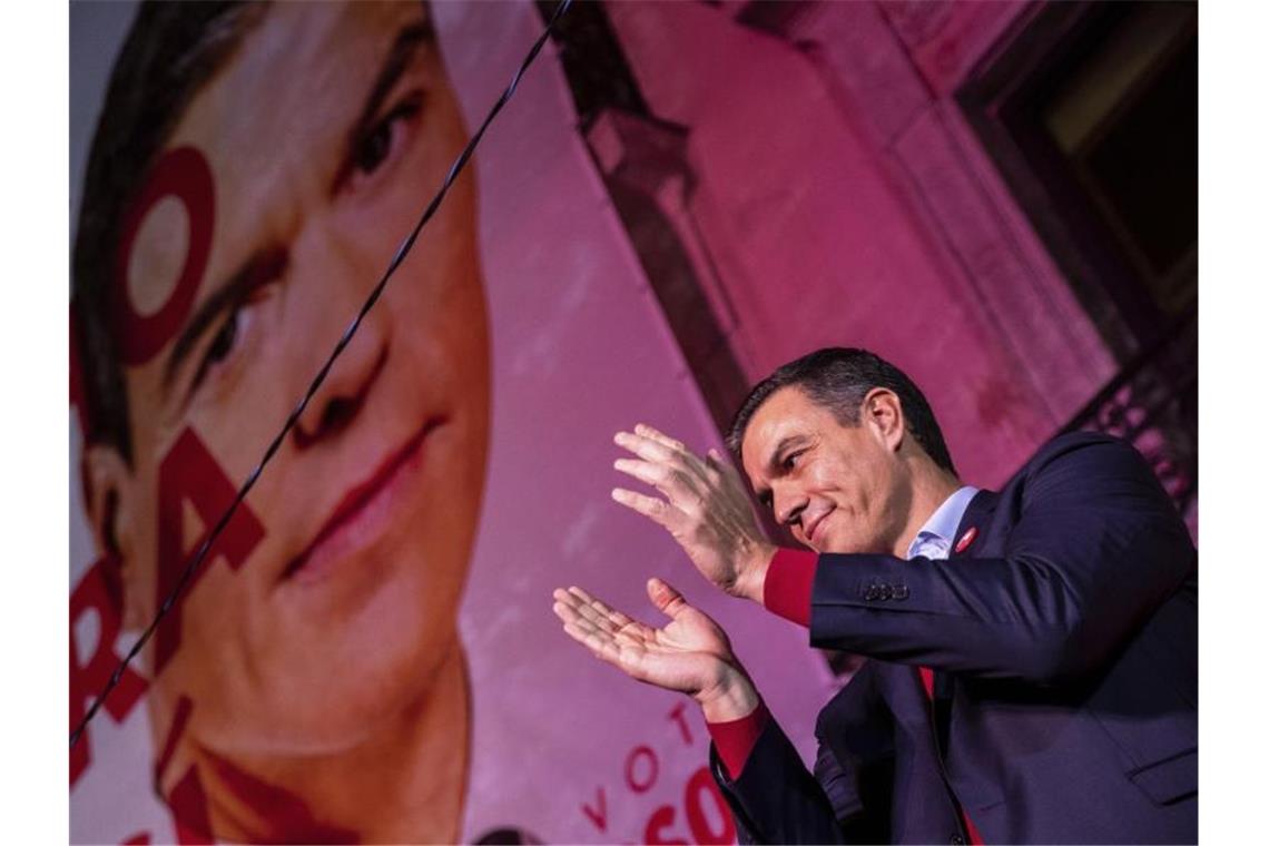 Pedro Sánchez hat mit den Sozialisten zwar die Wahl gewonnen, aber keine Regierungsmehrheit. Foto: Bernat Armangue/AP/dpa