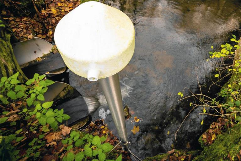 Pegelmessstellen wie hier in Oppenweiler helfen zur Vorbeugung bei Starkregenereignissen. Archivfoto: Alexander Becher
