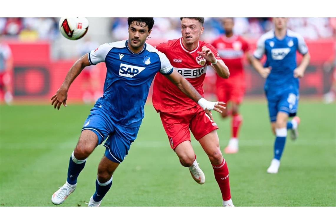 Pejčinović vergibt in der 63. Minute frei vor Baumann erneut die große Chance zur VfB-Führung.