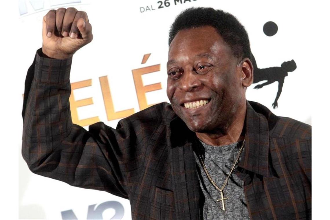 Pelé setzt auf gute Laune als „beste Medizin“. Foto: Mourad Balti Touati/EPA/dpa