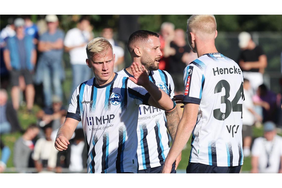 Per Lockl (li.) hofft, in Großaspach von Beginn an auf dem Feld zu stehen.