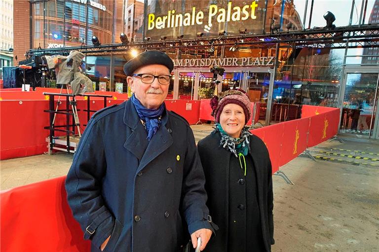 Peter Haußmann und Ingrid Teufel reisen regelmäßig auch zur Berlinale. Foto: privat
