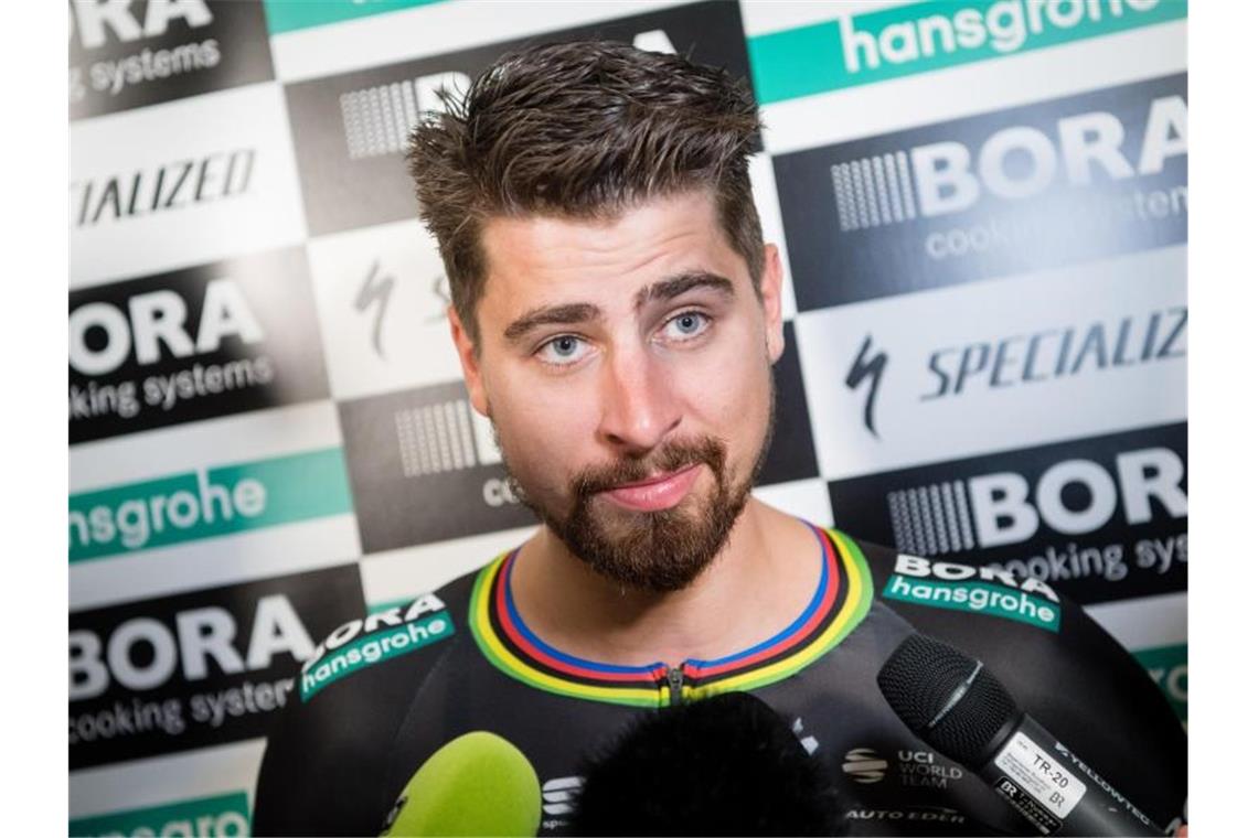 Nach Politt-Wechsel: Rad-Star Sagan vor ungewisser Zukunft Peter Sagan steht noch beim deutschen Radrennstall Bora-hansgrohe unter Vertrag. Foto: Matthias Balk/dpa