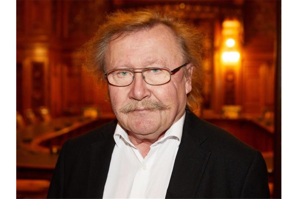 Peter Sloterdijk nimmt am Senatsempfang 100 Jahre Universität Hamburg im Rathaus teil. Foto: Georg Wendt