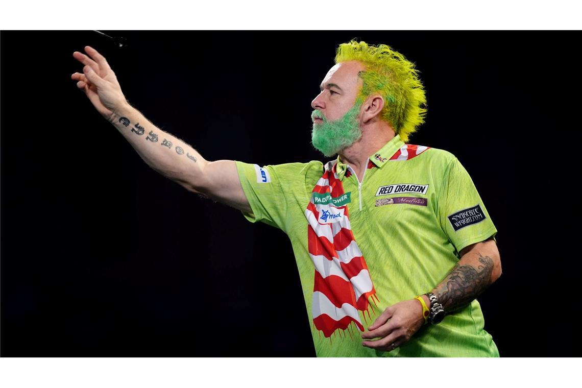 Peter Wright als Weihnachtsgrinch.