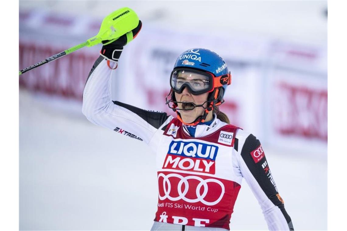 Wetter hilft Vlhova: Alpine Alleskönnerin vor Krönung Petra Vlhova steht vor dem Gewinn des Gesamtweltcups. Foto: Pontus Lundahl/TT NEWS AGENCY/AP/dpa