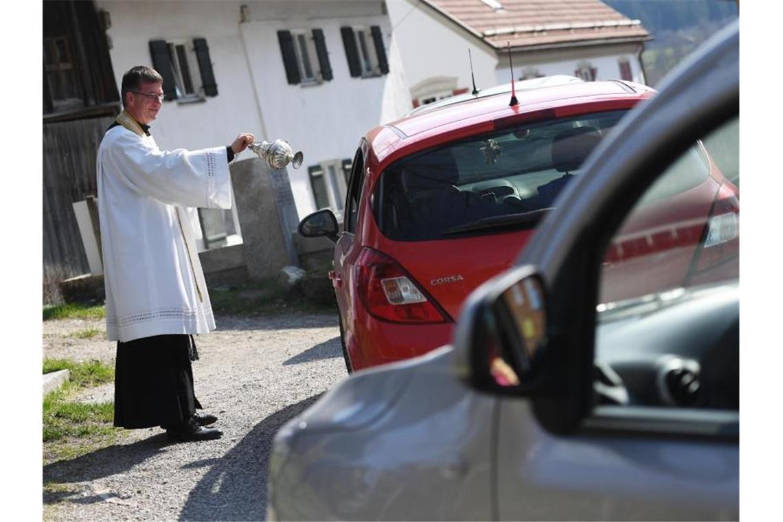 Speisenweihe per Drive-in