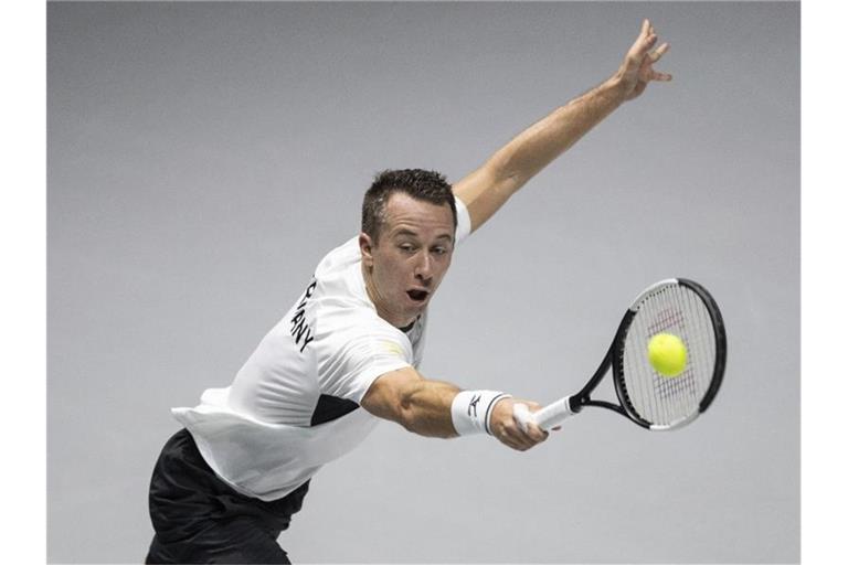 Philipp Kohlschreiber gewann das Auftaktmatch gegen Argentinien.. Foto: Bernat Armangue/AP/dpa