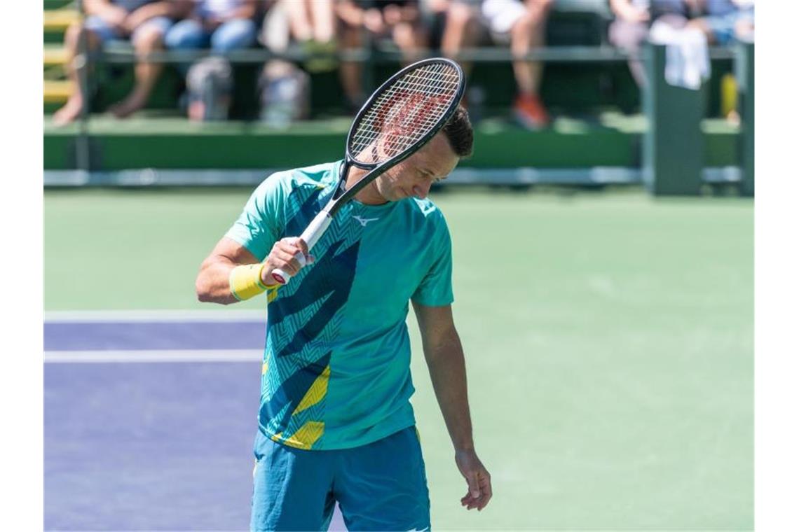 Philipp Kohlschreiber ist als erster Deutscher in Indian Wells ausgeschieden. Foto: Maximilian Haupt/dpa