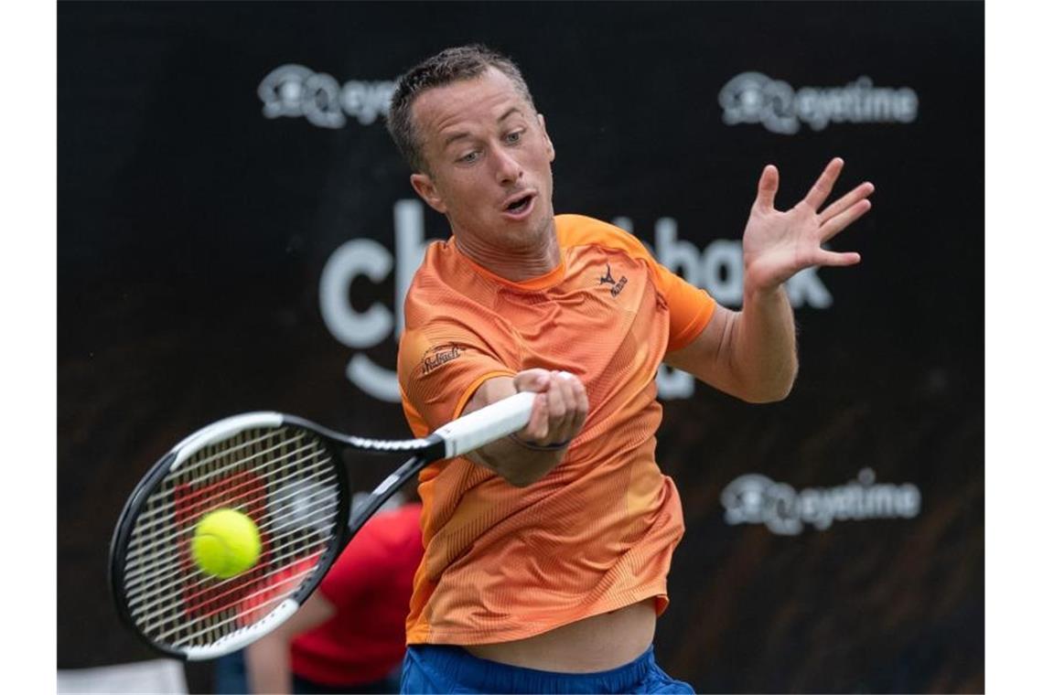 Zverev freut sich auf Stuttgart - Aus für Kohlschreiber Philipp Kohlschreiber unterliegt in Stuttgart bereits in Runde eins dem Serben Miomir Kecmanovic. Foto: Silas Stein