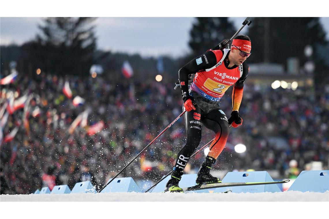 Podestplatz für Nawrath "eine Bestätigung" Philipp Nawrath schafft es auf den dritten Platz im Sprint.