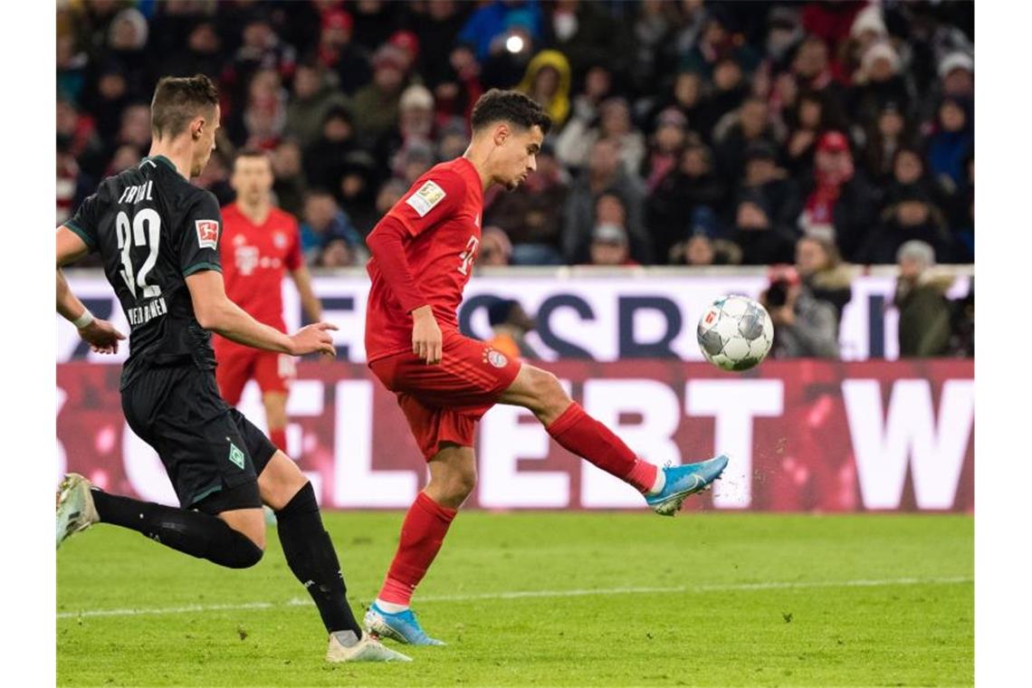 Magier Coutinho packt den Zauberstab aus - „Sein Spiel“ Philippe Coutinho begeisterte gegen Werder die Bayern-Fans. Foto: Matthias Balk/dpa