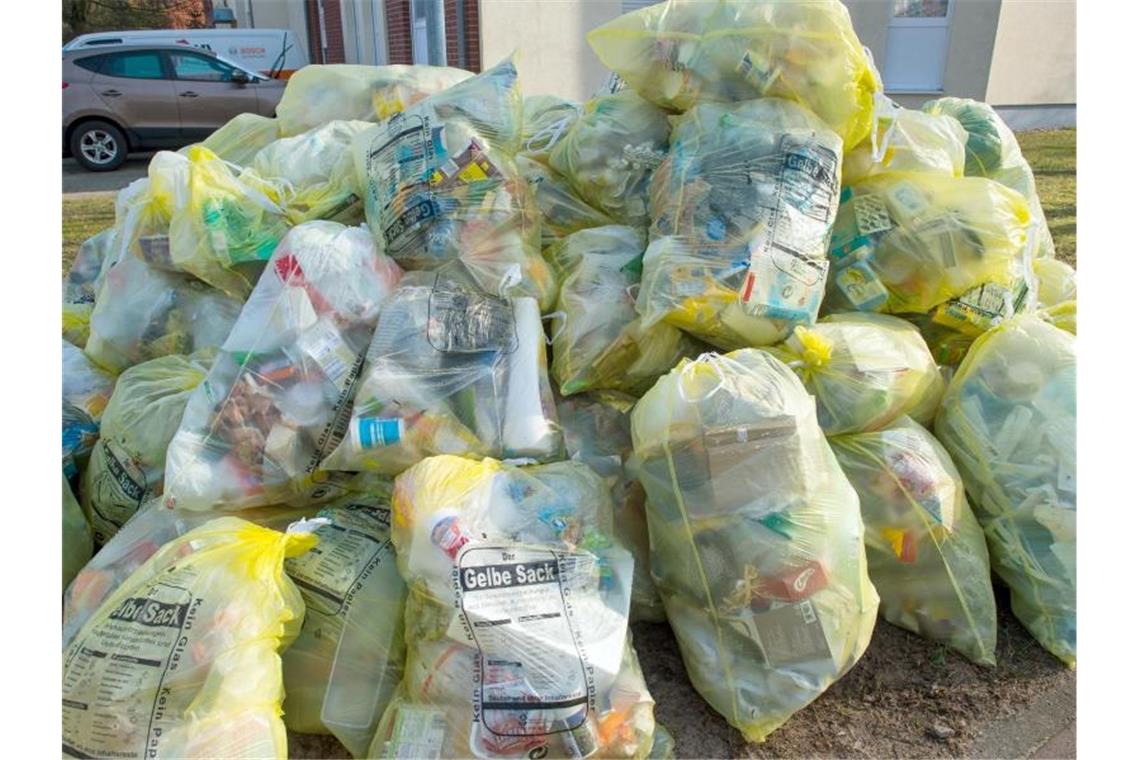 Etappensieg im Kampf gegen Plastikmüll Plastikmüll im brandenburgischen Fürstenwalde. Foto: Patrick Pleul