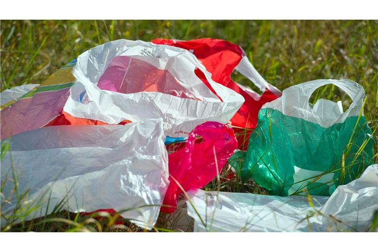 Plastiktüten wie diese sind inzwischen nicht mehr an Deutschlands Supermarkt-Kassen zu bekommen. (Archivbild)