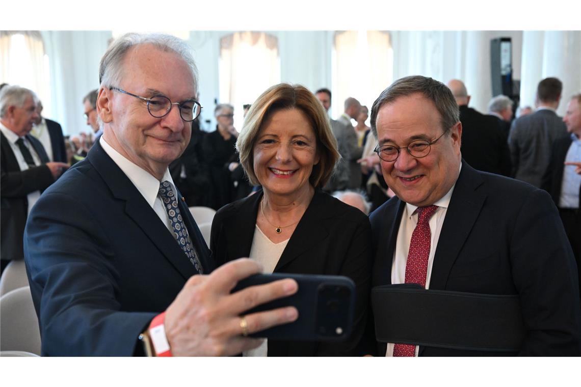 Politische Prominzen aus ganz Deutschland war zu Gast: Reiner Haseloff (CDU), Malu Dreyer (SPD) und Armin Laschet (CDU; von links).