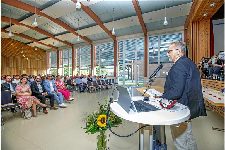 Politische Veranstaltungen soll es in Festhalle und Bürgerhaus nicht mehr geben. Ausgenommen sind Veranstaltungen, die dem kulturellen und gesellschaftlichen Leben der Gemeinde dienen, zum Beispiel der Sommerempfang der Gemeinde Althütte. Archivfoto: Jörg Fiedler