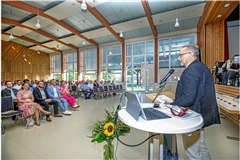 Politische Veranstaltungen soll es in Festhalle und Bürgerhaus nicht mehr geben. Ausgenommen sind Veranstaltungen, die dem kulturellen und gesellschaftlichen Leben der Gemeinde dienen, zum Beispiel der Sommerempfang der Gemeinde Althütte. Archivfoto: Jörg Fiedler