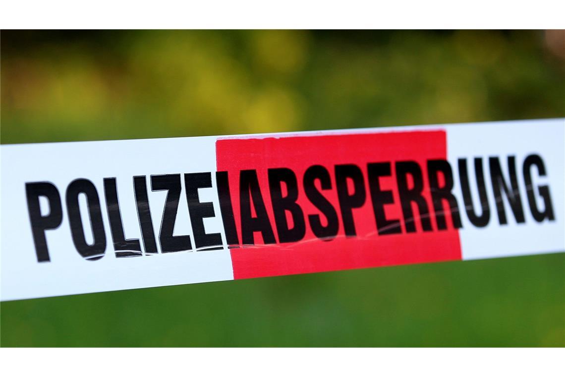 Weltkriegsbombe in Mannheim entschärft Polizeiabsperrung: In Mannheim wurde eine Weltkriegsbombe gefunden (Symbolfoto).