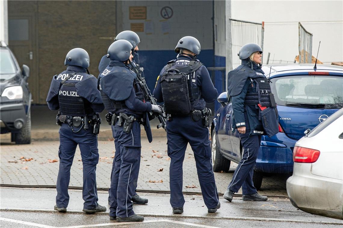 Polizeieinsatz in Waiblingen am vergangenen Dienstag. Archivfoto: B. Beytekin