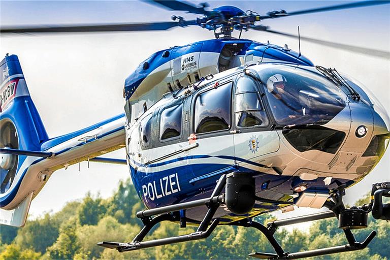 Polizeihubschrauber war im Einsatz. Symbolfoto: Polizei Baden-Württemberg