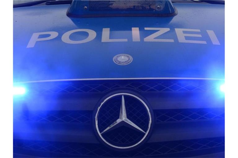 Polizeiwagen mit Blaulicht. Foto: Patrick Seeger/dpa/Symbolbild