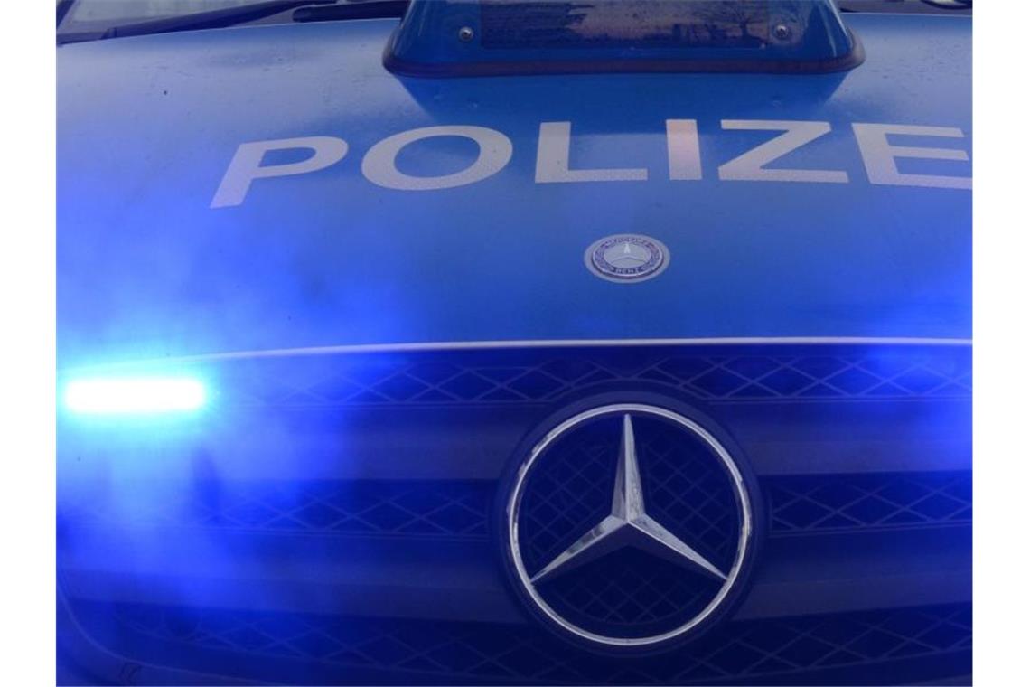 Polizeiwagen mit Blaulicht. Foto: Patrick Seeger/dpa/Symbolbild