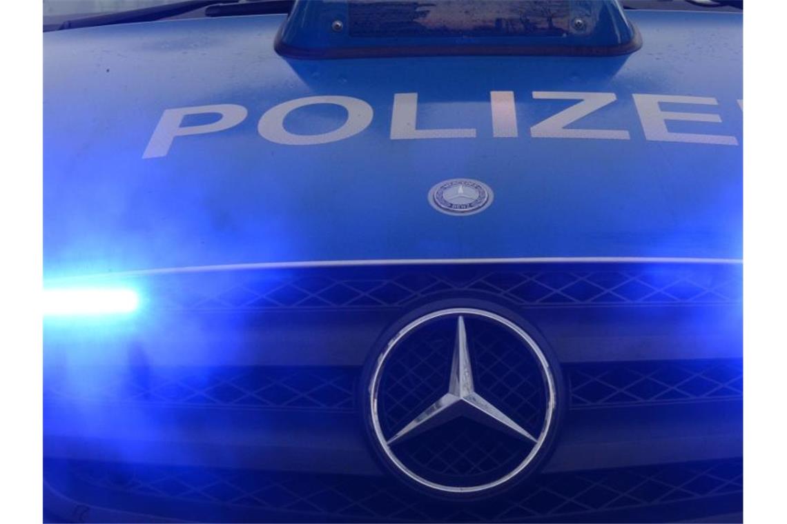 Polizeiwagen mit Blaulicht. Foto: Patrick Seeger/dpa/Symbolbild