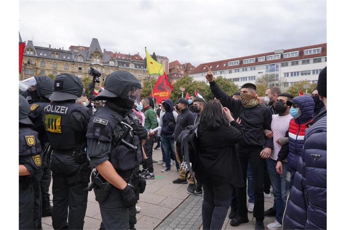 Tumultartige Szenen bei propalästinensischer Kundgebung