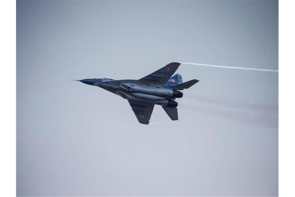 Polnische Kampfflugzeuge für die Ukraine? Die USA sehen den Vorschlag kritisch. Foto: Michael Walczak/PAP/dpa