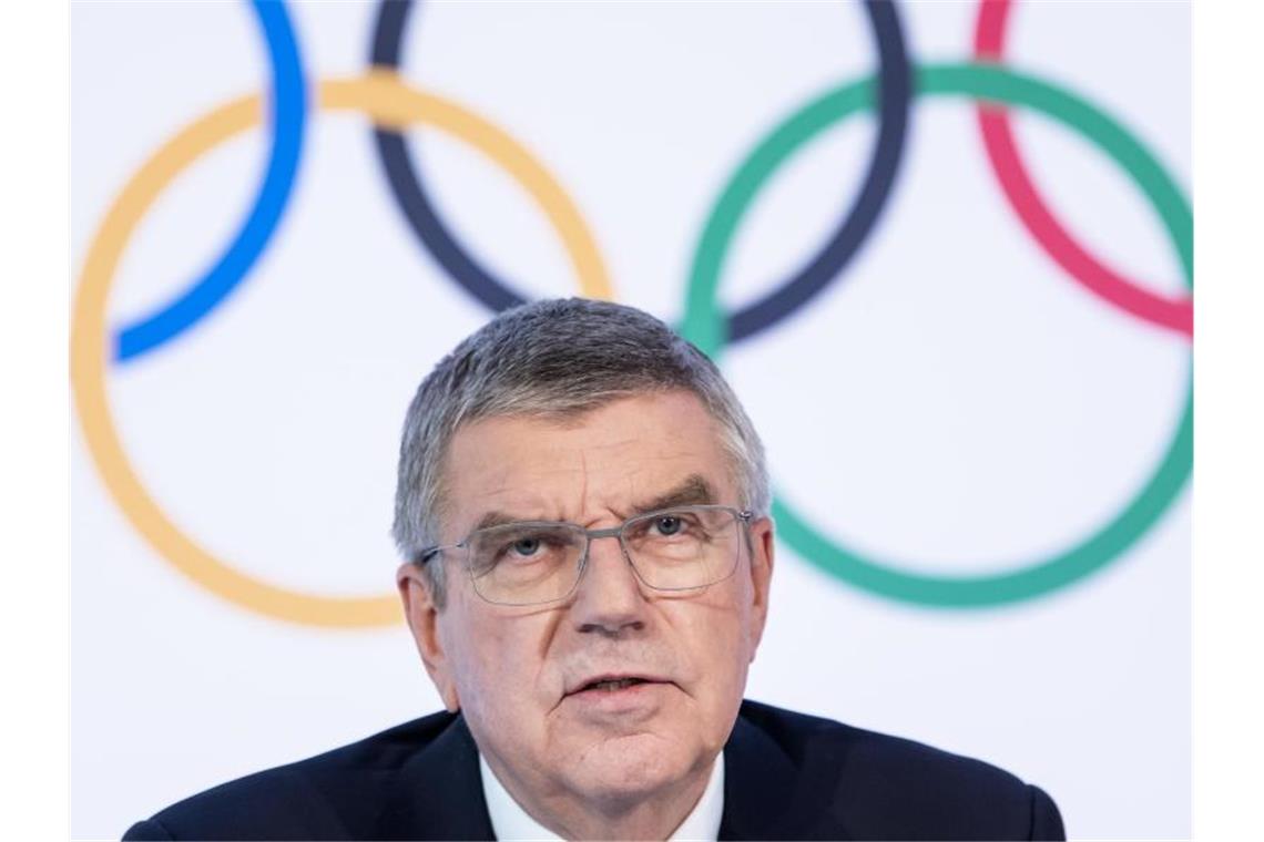 Präsident des Internationalen Olympischen Komitees (IOC): Thomas Bach. Foto: Jean-Christophe Bott/KEYSTONE/dpa