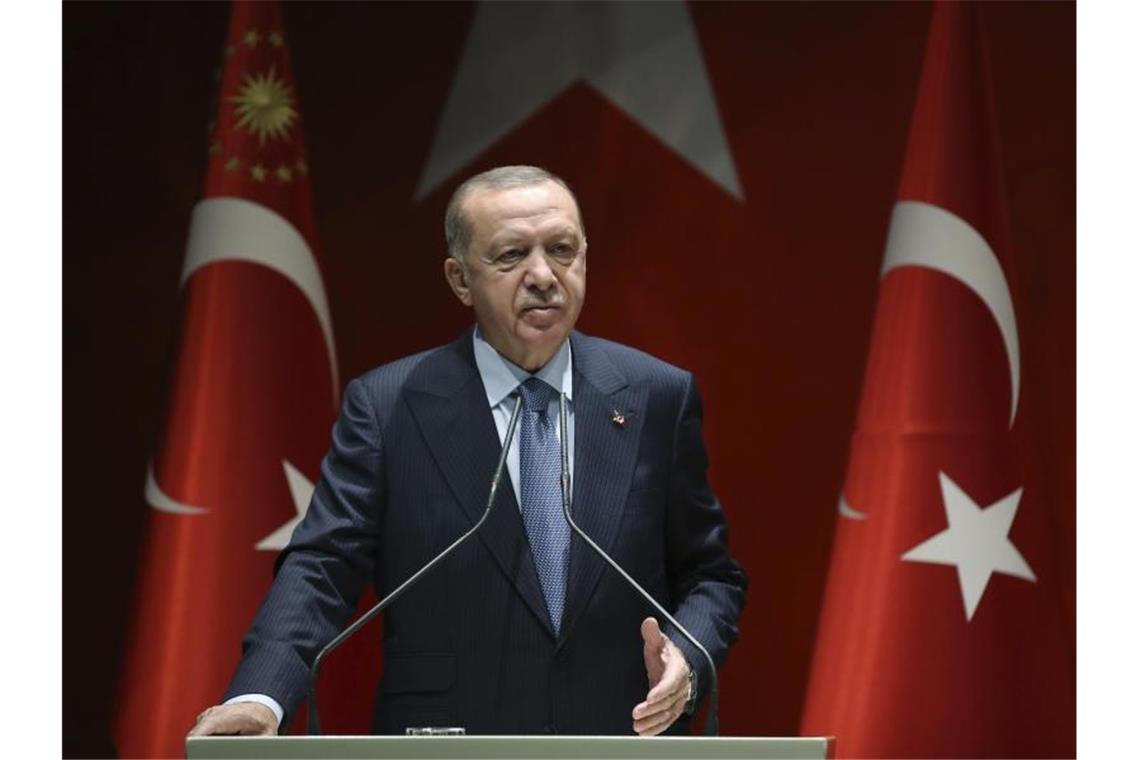 Präsident Erdogan hat den Chef der türkischen Zentralbank entlassen. Foto: Uncredited/Turkish Presidency/AP/dpa