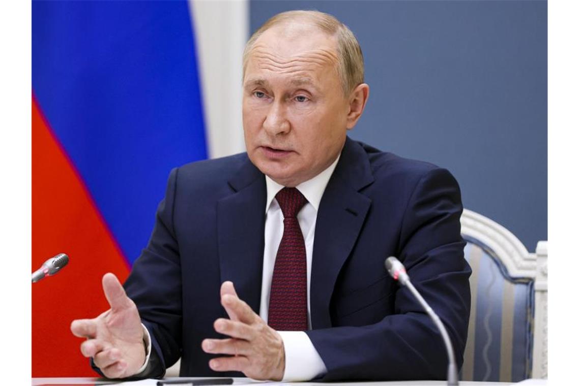 Blinken: Moskau hat Pläne für Aggression gegen die Ukraine Präsident Putin will nicht, dass „bedrohliche Waffensystemen“ in der Nähe zur russischen Grenze stationiert werden. Foto: Mikhail Metzel/Pool Sputnik Kremlin/AP/dpa
