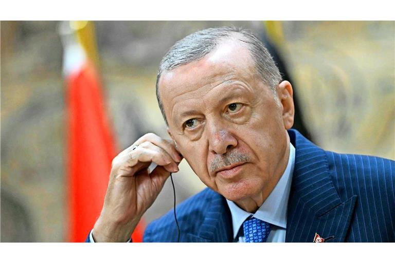 Präsident Recep Tayyip Erdogan beschimpft Israel als „Terrorstaat“.